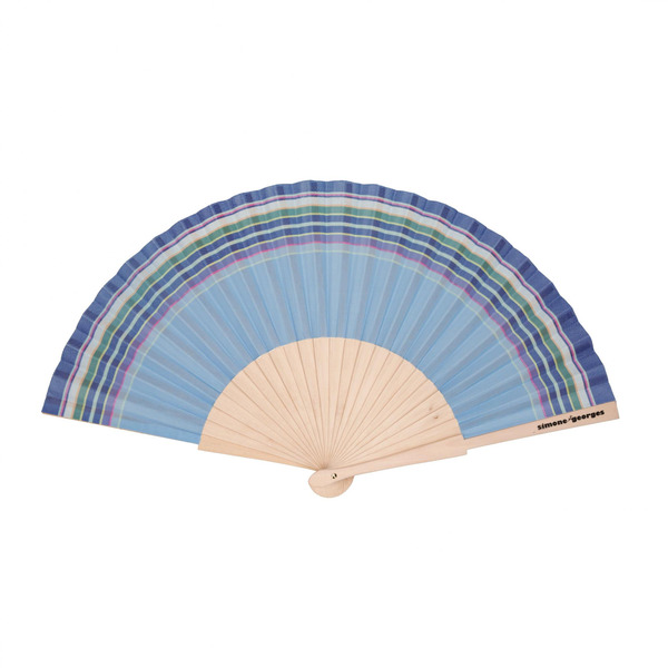 eventail-cap-ferret-709-3_600 Eventail tissu coton et bois - Cap Ferret – Image 1