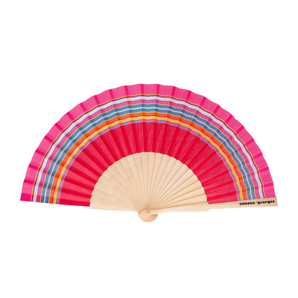 eventail-philippine-773-3_600 Eventail tissu coton et bois - Philippine – Image 1