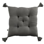 Coussin capitonné Gaïa - Granit