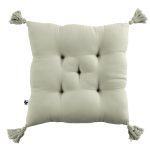 Coussin capitonné Gaïa - Vert d'eau