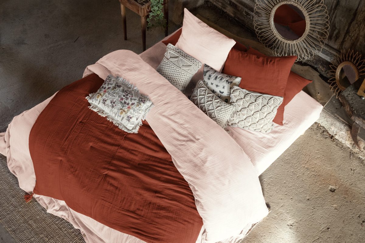 Housse de couette Gaïa - Terracotta - Image 4