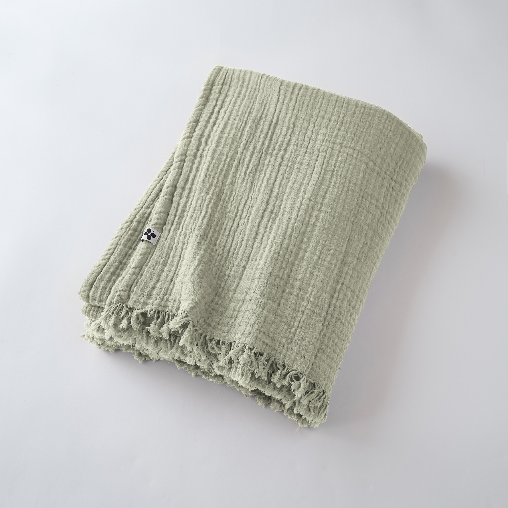 GAIA_Plaid_vertdeau Plaid Gaïa - Vert d'eau – Image 1