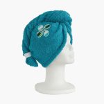 SERVIETTE A CHEVEUX TURQUOISE
