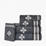 SERVIETTES GRIS FONCE